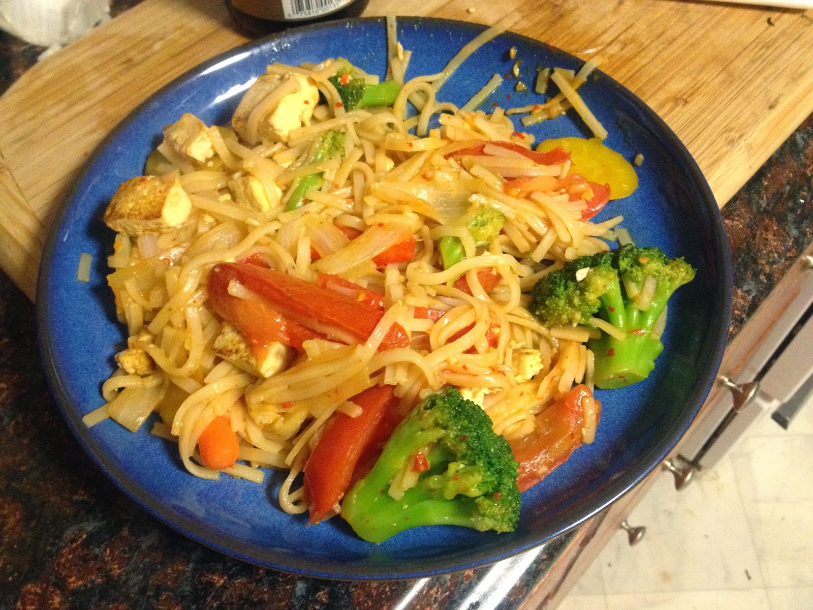 I made soup. Pad Ki Mao, the Drunkard's noodle